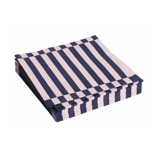 Hay pattern dinner stripe serwetki 40x40 cm 20-pak light pink-dark blue pillar