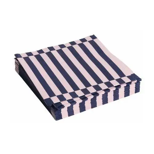 Hay pattern lunch stripe serwetki 33x33 cm 20-pak light pink-dark blue pillar