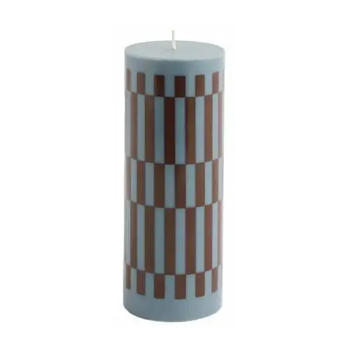 HAY Świeca Column Candle medium 20 cm Anthrachite-bordeaux