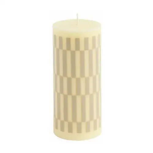 Hay świeca column candle small 15 cm cream-sand