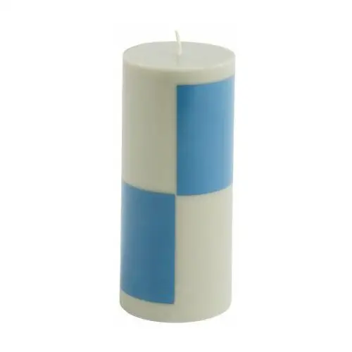 HAY Świeca Column Candle small 15 cm Grey-blue