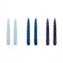 Hay świeca twist 6-pak light blue-blue-purple Sklep on-line