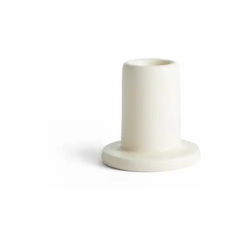 HAY Świecznik Tube 5 cm Off-white