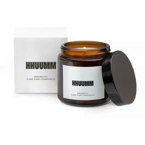 Hhuumm Świeca sojowa - bergamotka, ylang ylang, pomarańcza 120 ml