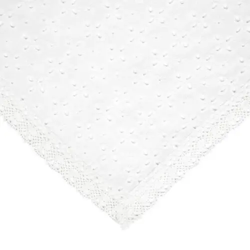 Homla Obrus kwadratowy crochet szydełkowy biały 80x80 cm