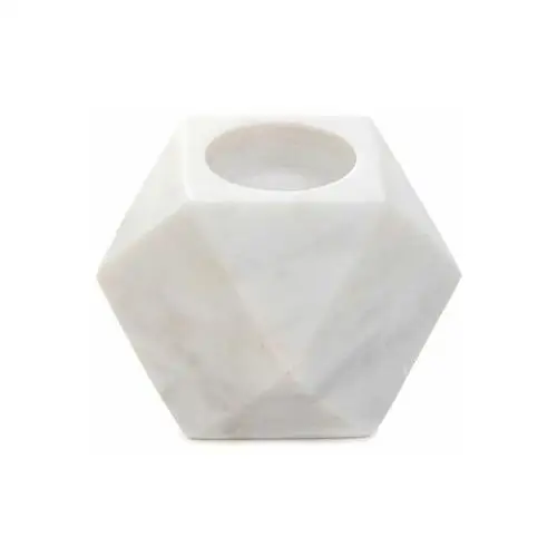 Homla Świecznik marble z białego marmuru 8 cm