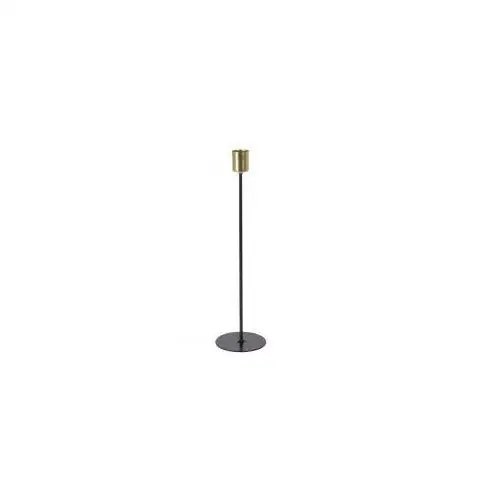 świecznik metalowy 30,5 cm czarny, złoty H&s decoration