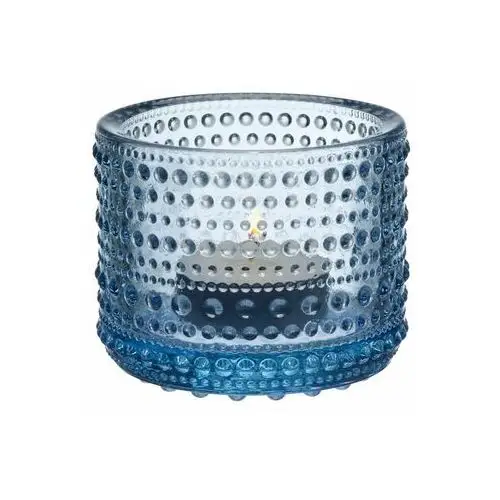 Iittala kastehelmi świecznik aqua