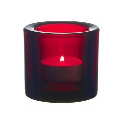 Iittala Kivi świecznik 60 mm cranberry (czerwień)