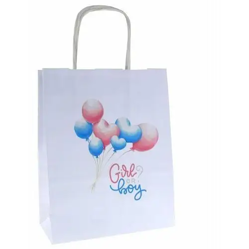 Torba prezentowa z nadrukiem 18x8x22cm na baby shower torebka prezentowa x1 Inna (inny)