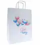 Inna (inny) Torebka papierowa z nadrukiem na baby shower torebka na prezent a4 24x10x32 Sklep on-line