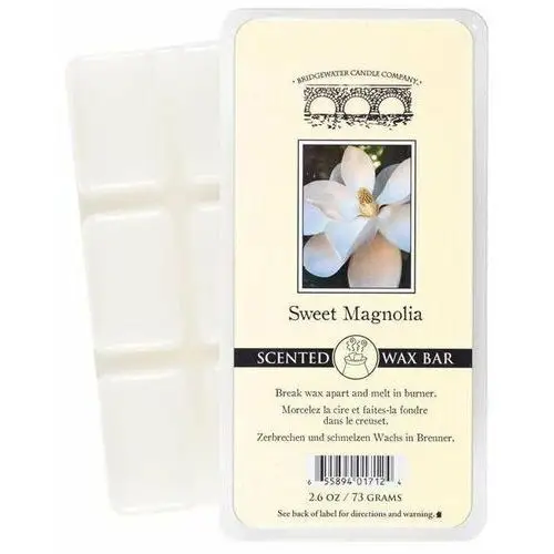Bridgewater candle company scented wax bar wosk zapachowy do aromaterapii 73 g - sweet magnolia Inny producent