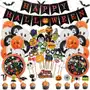 Girlanda happy halloween balony duchy zestaw rekwizyty do zdjęć topper 72el Inny producent Sklep on-line