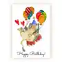 Inny producent Kartka okolicznościowa urodziny a5 kotek z balonikami Sklep on-line