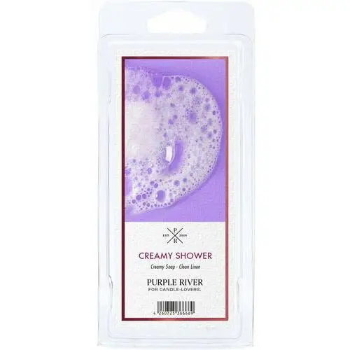 Wosk zapachowy sojowy natrualny purple river 50 g kremowy prysznic creamy shower Inny producent