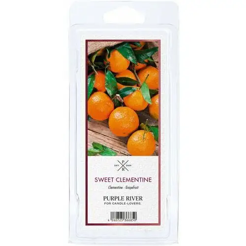 Wosk zapachowy sojowy naturalny Purple River 50 g Klementynka Sweet Clementine