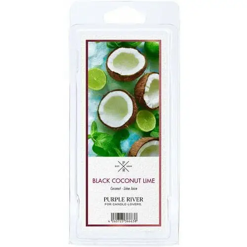 Wosk zapachowy sojowy naturalny Purple River 50 g Kokos Limonka Black Coconut Lime