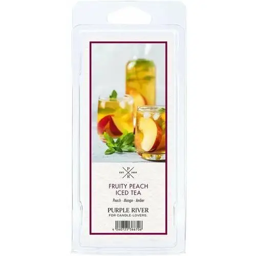 Wosk zapachowy sojowy naturalny Purple River 50 g Mrożona Herbata Fruity Peach Iced Tea