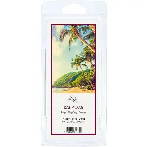 Wosk zapachowy sojowy naturalny Purple River 50 g Sol y Mar