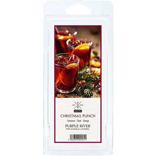 Inny producent Wosk zapachowy sojowy naturalny purple river 50 g świąteczny poncz christmas punch