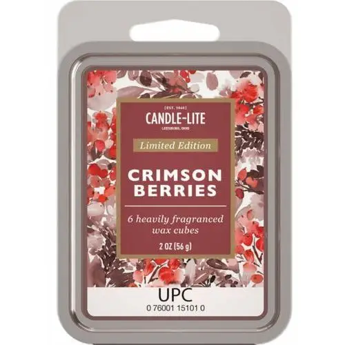 Wosk zapachowy świąteczny - crimson berries candle-lite 56 g Inny producent