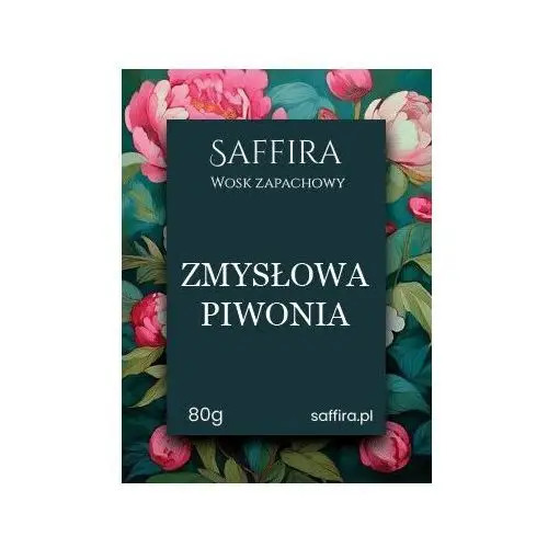 Wosk zapachowy – ZMYSŁOWA PIWONIA – 80g / Saffira