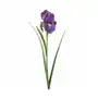 IRYS sztuczny kwiat dekoracyjny z płatkami z jedwabistej tkaniny 61 cm fioletowy Sklep on-line