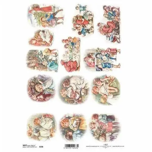 Itd collection Papier decoupage a4 soft s336 boże narodzenie