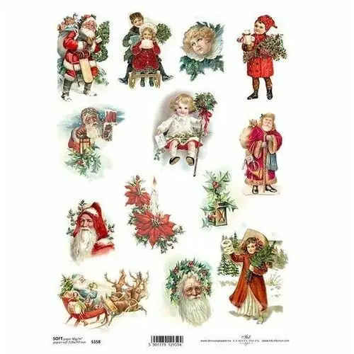 Itd collection Papier decoupage a4 soft s358 boże narodzenie