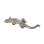 Jaszczurka - figurka dekoracyjna GATOS o drobnym strukturalnym wzorze 26 x 11 x 5 cm stalowy Sklep on-line