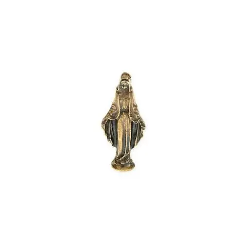 Jubileo.pl Figurka matki boskiej talizmany kolor stare złoto symbole chrześcijańskie