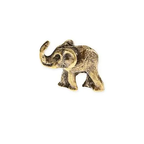 Jubileo.pl Figurka słonia indyjskiego talizmany słoń kolor stare złoto orient