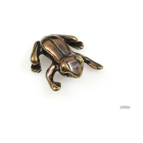 Figurka żabka złota amulety talizmany symbole chińskie kolor stare złoto Jubileo.pl