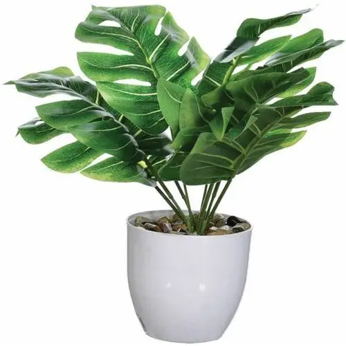 Jumi Kwiat sztuczny monstera w doniczce 25 cm