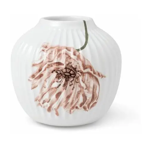 Kähler design Biały porcelanowy wazon poppy, wys. 13 cm