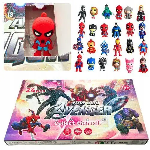 Kalendarz Adwentowy Avengers Zabawki Figurki 24 szt