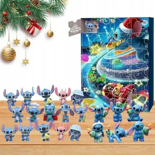 Kalendarz Adwentowy Zabawka Figurek Stitch 24 Sztuk