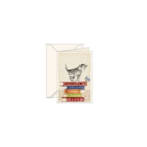 Karnet B6 + koperta 6120 Kot i książki