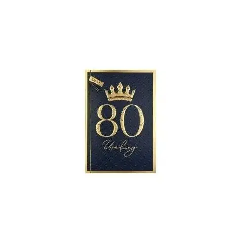 Karnet B6 Urodziny 80