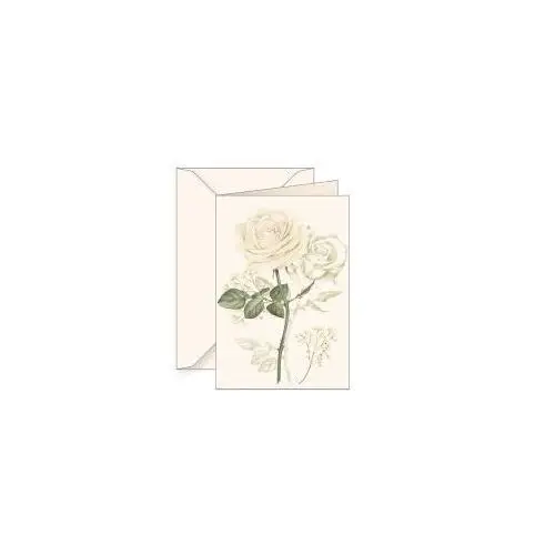 Karnet B6 z kopertą Biała róża