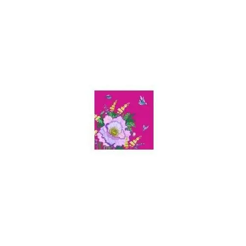 Karnet Swarovski kwadrat CL0604 Kwiaty purpura