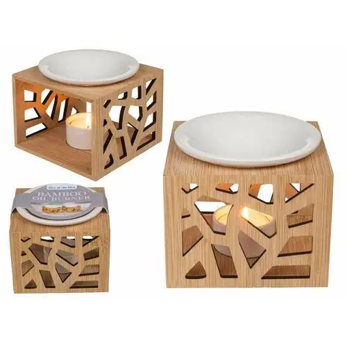 Kemis - house of gadgets , kominek do olejków zapachowych ceramika + bambus