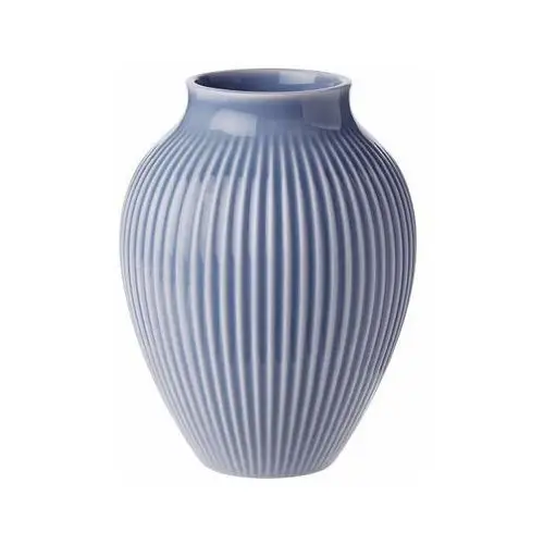 Knabstrup keramik wazon żebrowany knabstrup 12,5 cm lawendowy błękit