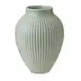 Knabstrup keramik wazon żebrowany knabstrup 20 cm miętowa zieleń Sklep on-line