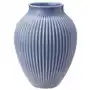 Knabstrup keramik wazon żebrowany knabstrup 27 cm lawendowy błękit Sklep on-line