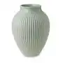 Knabstrup keramik wazon żebrowany knabstrup 27 cm miętowa zieleń Sklep on-line
