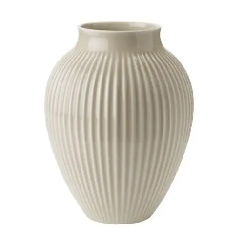 Knabstrup keramik wazon żebrowany knabstrup 27 cm ripple sand