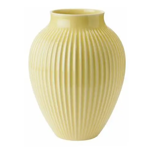 Knabstrup keramik wazon żebrowany knabstrup 27 cm żółty