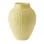 Knabstrup keramik wazon żebrowany knabstrup 27 cm żółty Sklep on-line