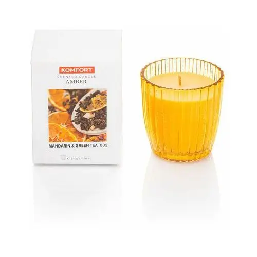 Świeca Zapachowa Amber Mandarin & Green Tea 220 g